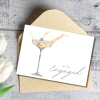Elegant We zijn verloofd Champagne Verlovingsfeest