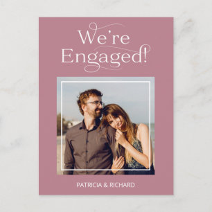 Elegant We zijn verloofd Trouwkaart Briefkaart