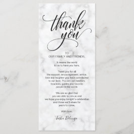 Elegant Weddenschap Bedankt dat je een vaste kaart