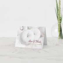 Elegant Weddenschap bedankt Etheral White Doughnut