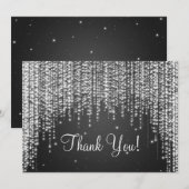 Elegant Weddenschap Bedankt voor je opmerking Nigh (Voorkant / Achterkant)