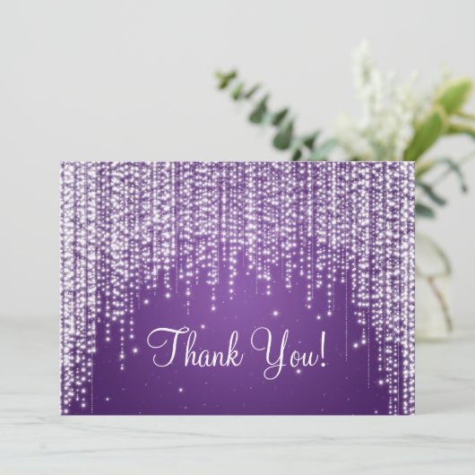 Elegant Weddenschap Bedankt voor je opmerking Nigh (Staand voorkant)