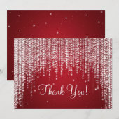 Elegant Weddenschap Bedankt voor je opmerking Nigh Notitiekaartje (Voorkant / Achterkant)