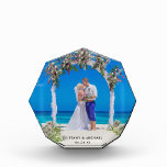 Elegant Weddenschap Foto Bride Groom Photo Block<br><div class="desc">Weddenschap Bride en Groom Photo Block</div>