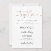 Elegant Weddenschap Fotokalligrafie Eenvoudig cita Kaart (Voorkant)