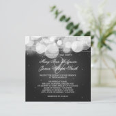 Elegant Weddenschap Glow & Sparkle Black Kaart (Staand voorkant)