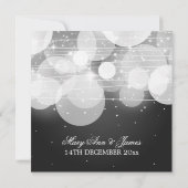 Elegant Weddenschap Glow & Sparkle Black Kaart (Achterkant)