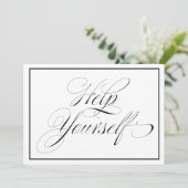 Elegant Weddenschap Help jezelf (Staand voorkant)