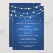 Elegant Weddenschap Jubileum Sparging Chain Blue Kaart (Voorkant / Achterkant)