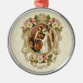  Elegant Weddenschap Katholieke Cherry Blossom Metalen Ornament (Voorkant)