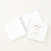 Elegant Weddenschap Roos Gold Chic Budget Guest Bo Notitieboek (Binnen)