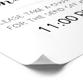 Elegant Weddenschap Sparkler Verzenden Afmelden Poster (Hoek)