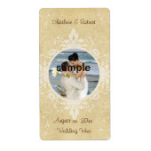 Elegant Weddenschap Voeg je foto-etiket toe Etiket (Voorkant)