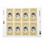 Elegant Weddenschap Voeg je foto-etiket toe Etiket (Full Sheet)