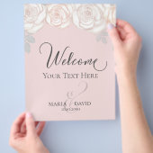 Elegant Weddenschap Welkom Creëer Uw eigen Blush P Flyer (Hand)