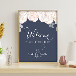 Elegant Weddenschap Welkom Creëer Uw Ewn Slate Blu Flyer