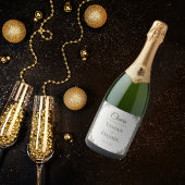 Elegant Weddenschap Wijn Etiket