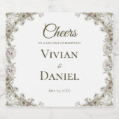 Elegant Weddenschap Wijn Etiket (Enkel label)