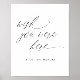 Elegant Weddenschap wil dat je hier bent in Memory Poster