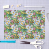 elegant Weddenschap wilde bloemen getild patroon Tissuepapier (Craft)