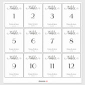 Elegant Weddenschappen Wijnflesje houdbaar Sticker (Vel)