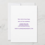 Elegant Wedding 007 beroemd gemaakt door Nasrin Save The Date (Achterkant)