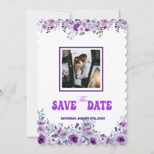 Elegant Wedding 007 by Nasrin Save the Date (Voorkant)