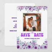 Elegant Wedding 007 van Nasrin Save the Date (Voorkant / Achterkant)