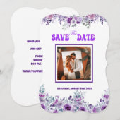 Elegant Wedding 007 van Nasrin Save the Date (Voorkant / Achterkant)
