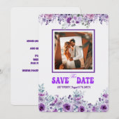Elegant Wedding 007 van Nasrin Save the Date (Voorkant / Achterkant)