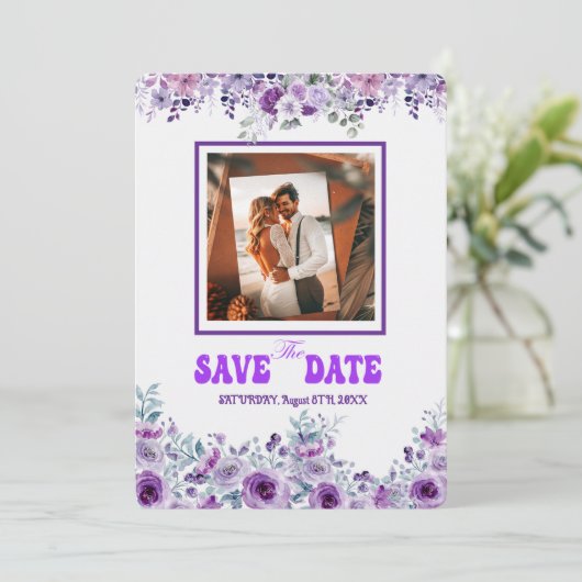 Elegant Wedding 007 van Nasrin Save the Date (Staand voorkant)