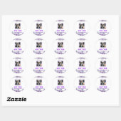 Elegant Wedding 007 van Nasrin Save the Date Ronde Sticker (Vel)