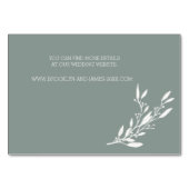 Elegant Wedding Accommodation Kaart Sage (Achterkant)