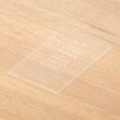 Elegant Wedding Acryl Uitnodigingen (Laagn)