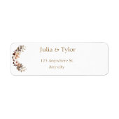 Elegant Wedding Address Label (Voorkant)