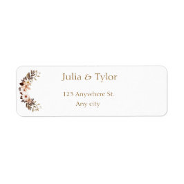 Elegant  Wedding Address Label