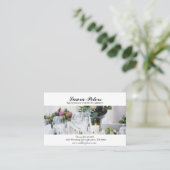 Elegant Wedding and Events Planner Visitekaartje (Staand voorkant)
