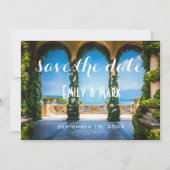 Elegant Wedding Arches uit Italië sparen de datum Save The Date (Voorkant)