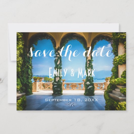 Elegant Wedding Arches uit Italië sparen de datum Save The Date (Voorkant)