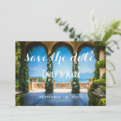 Elegant Wedding Arches uit Italië sparen de datum Save The Date (Staand voorkant)