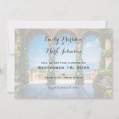 Elegant Wedding Arches uit Italië sparen de datum Save The Date (Achterkant)