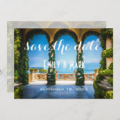 Elegant Wedding Arches uit Italië sparen de datum Save The Date (Voorkant / Achterkant)