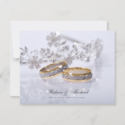 Elegant Wedding Band Uitnodigingen (Voorkant)