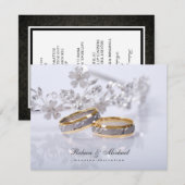 Elegant Wedding Band Uitnodigingen (Voorkant / Achterkant)