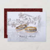 Elegant Wedding Band Uitnodigingen (Voorkant / Achterkant)