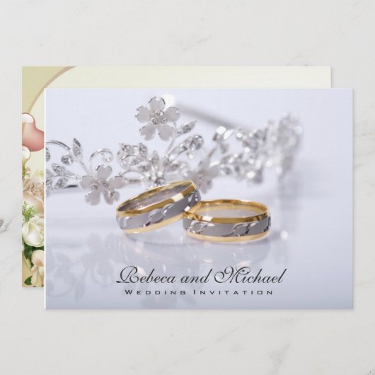 Elegant Wedding Band Uitnodigingen (Voorkant / Achterkant)