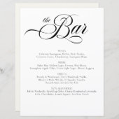 Elegant Wedding Bar (Voorkant / Achterkant)