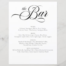 Elegant Wedding Bar