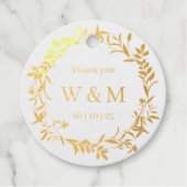 Elegant Wedding Bedankt Bedankjes Labels (Voorkant)
