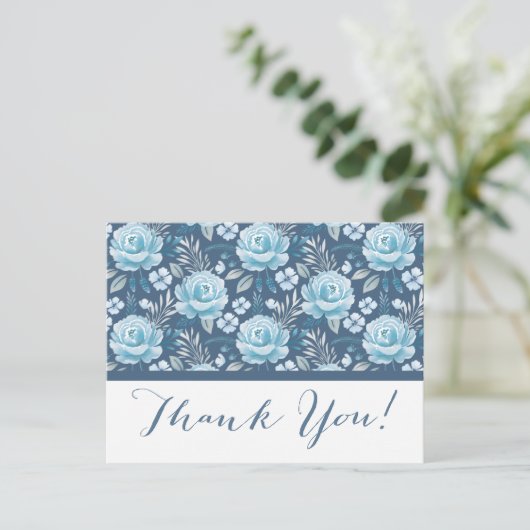 Elegant Wedding Bedankt Briefkaart (Staand voorkant)